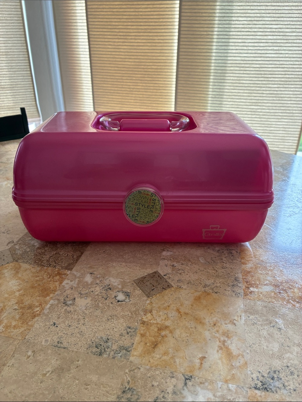 Caboodles Hot Pink Cosmetic Case with Branded Accent